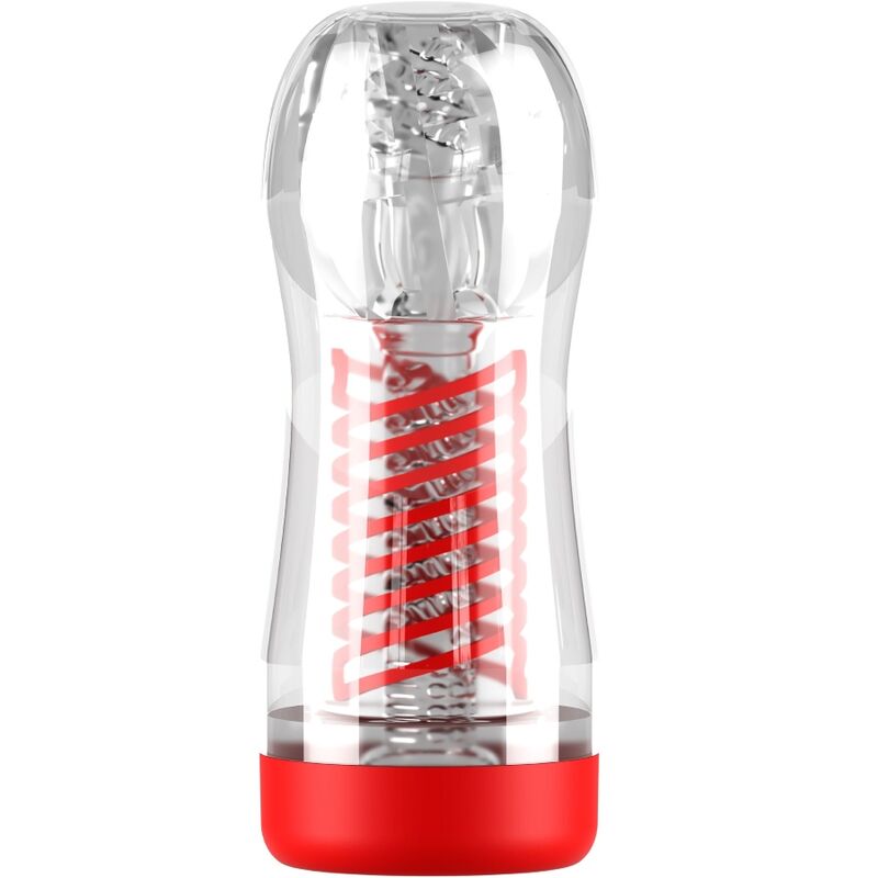 PDX ELITE - MASTURBATEUR STROKER VIEWTUBE 2 COMPRESSION SPIRALE TRANSPARENT