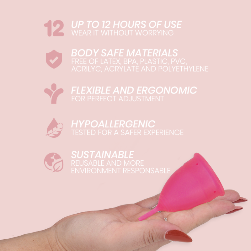 INTIMICHIC - COUPE MENSTRUELLE SILICONE MÉDICAL - TAILLE S