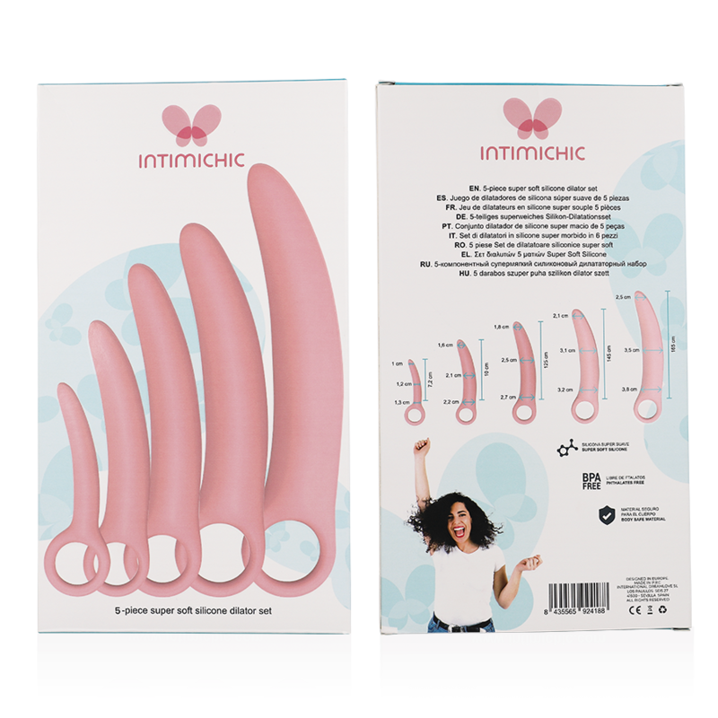 INTIMICHIC - ENSEMBLE DE DILATATEURS EN SILICONE 5 PIÈCES
