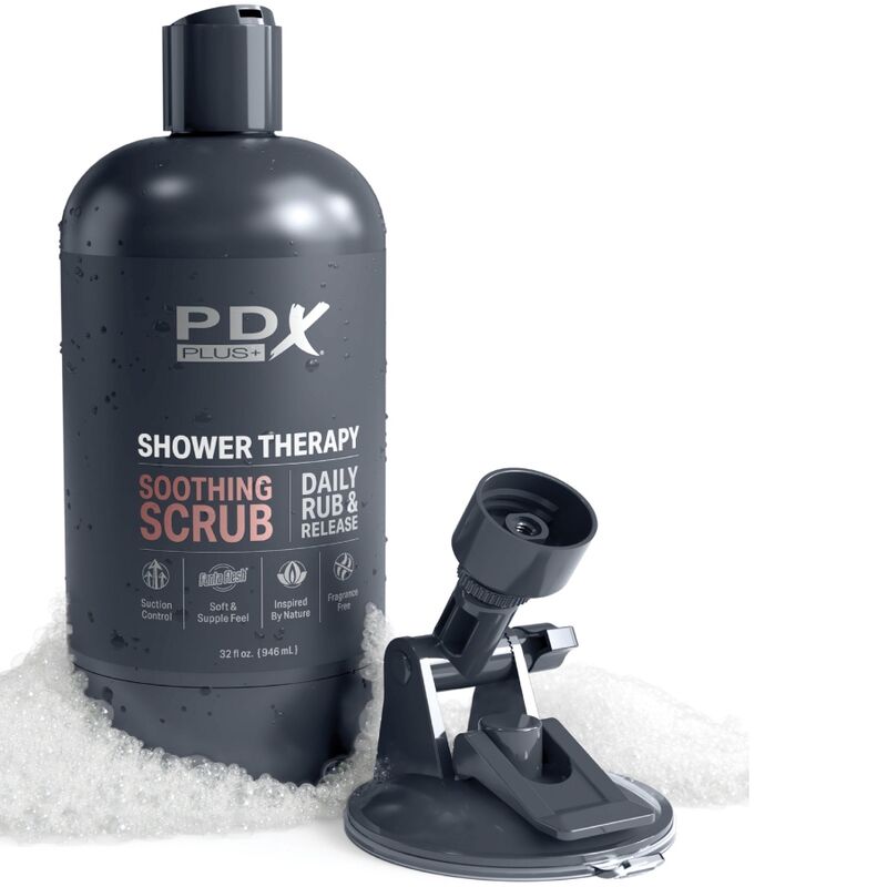 PDX PLUS - MASTURBATEUR STROKER DESIGN DISCRET DE BOUTEILLE DE SHAMPOOING GOMMAGE APAISANT CARAMEL