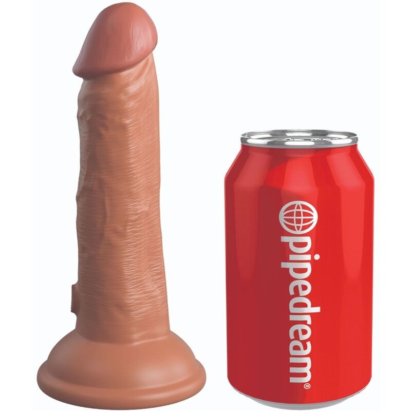 KING COCK - DILDO RÉALISTE ÉLITE EN SILICONE 15,2 CM CARAMEL
