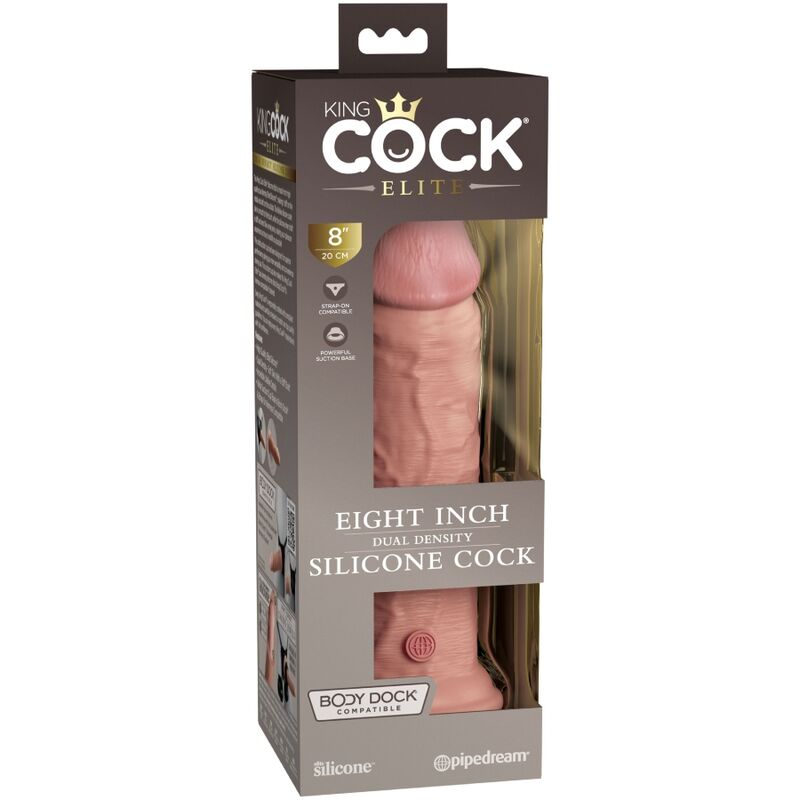 KING COCK - DILDO RÉALISTE D'ÉLITE EN SILICONE 20,3 CM