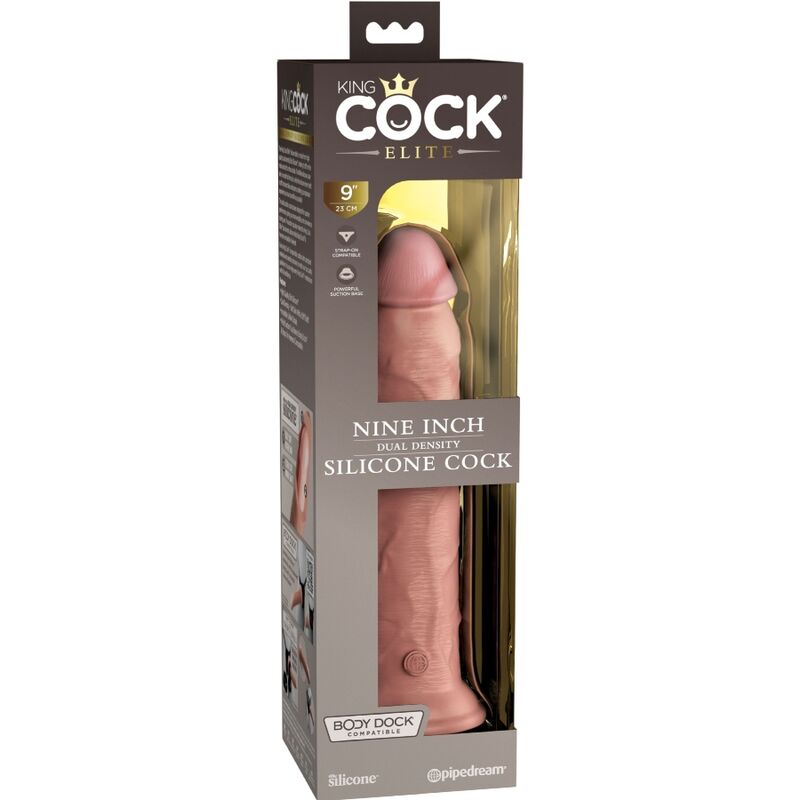 KING COCK - DILDO RÉALISTE ÉLITE EN SILICONE 23 CM