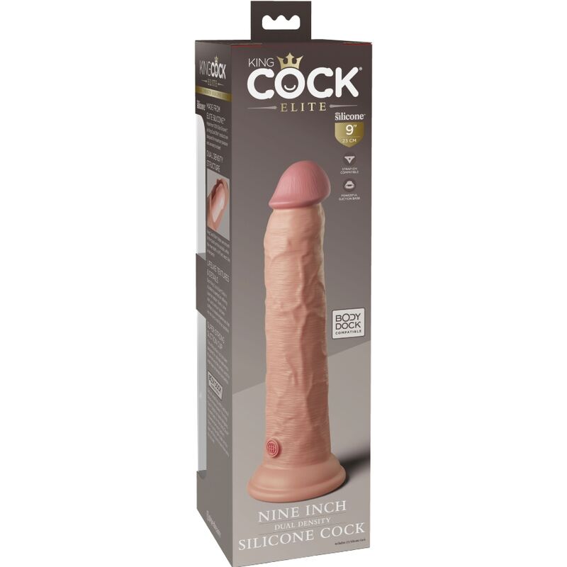 KING COCK - DILDO RÉALISTE ÉLITE EN SILICONE 23 CM
