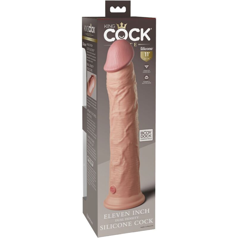 KING COCK - DILDO RÉALISTE ÉLITE EN SILICONE 28 CM