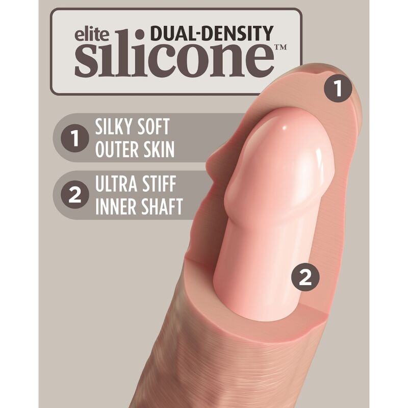 KING COCK - DILDO RÉALISTE ÉLITE EN SILICONE 28 CM