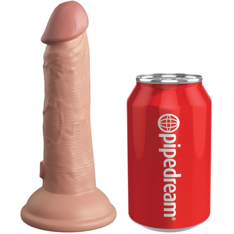 KING COCK - DILDO RÉALISTE VIBRANT & SILICONE HAUT DE GAMME 15,2 CM