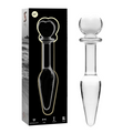 NEBULA SERIES BY IBIZA - MODELO 7 PLUG CRISTAL TRANSPARENTE 13.5 CM -O- 3 CM