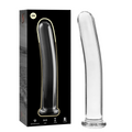 NEBULA SERIES BY IBIZA - MODEL 8 TRANSPARENT GLASS DILDO 14.5 CM -OR- 2 CM