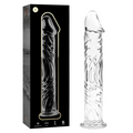 SÉRIE NEBULA D'IBIZA - MODÈLE 12 GODEMICHET CRISTAL TRANSPARENT 17 CM -O- 3,5 CM