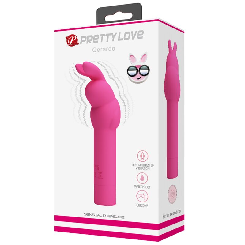 PRETTY LOVE - GÉRARD VIBREUR EN SILICONE LAPIN FUCHSIA