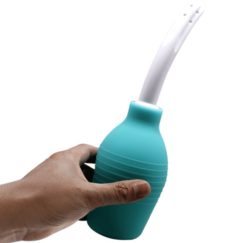 MR PLAY - POIRE ANALE DOUCHE EN CAOUTCHOUC BLEUE
