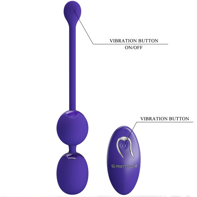 PRETTY LOVE - WILLIE YOUTH REMOTE CONTROL BALLS & VIBRATION VIOLET