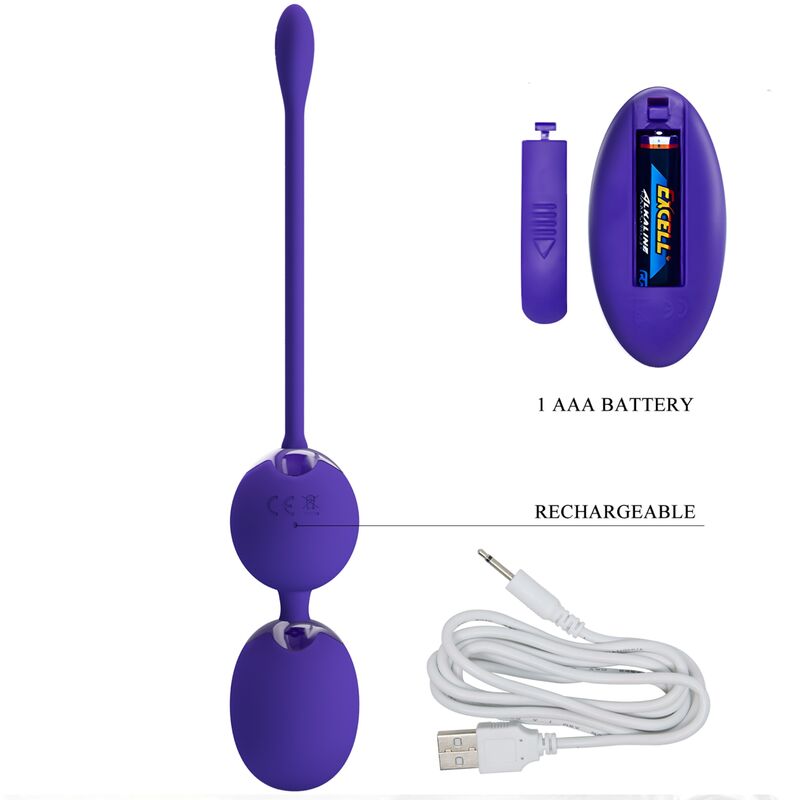 PRETTY LOVE - WILLIE YOUTH REMOTE CONTROL BALLS & VIBRATION VIOLET