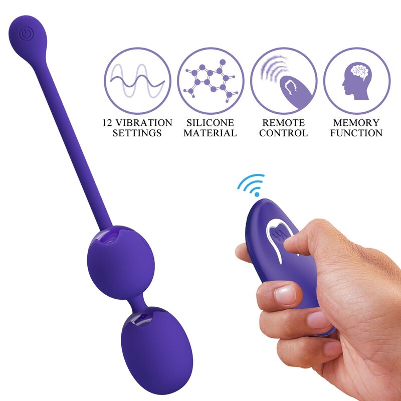 PRETTY LOVE - WILLIE YOUTH REMOTE CONTROL BALLS & VIBRATION VIOLET