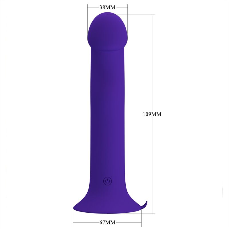 PRETTY LOVE - MURRAY YOUTH VIBRATING & RECHARGEABLE DILDO PURPLE
