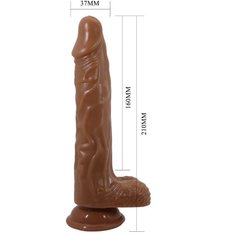 BODACH REALISTIC VIBRATOR WITH SUCTION CUP AND REMOTE CONTROL
