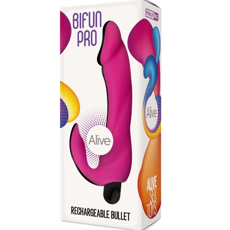 ALIVE - BIFUN PRO DILDO VIBRANT ROSE 14,9 CM