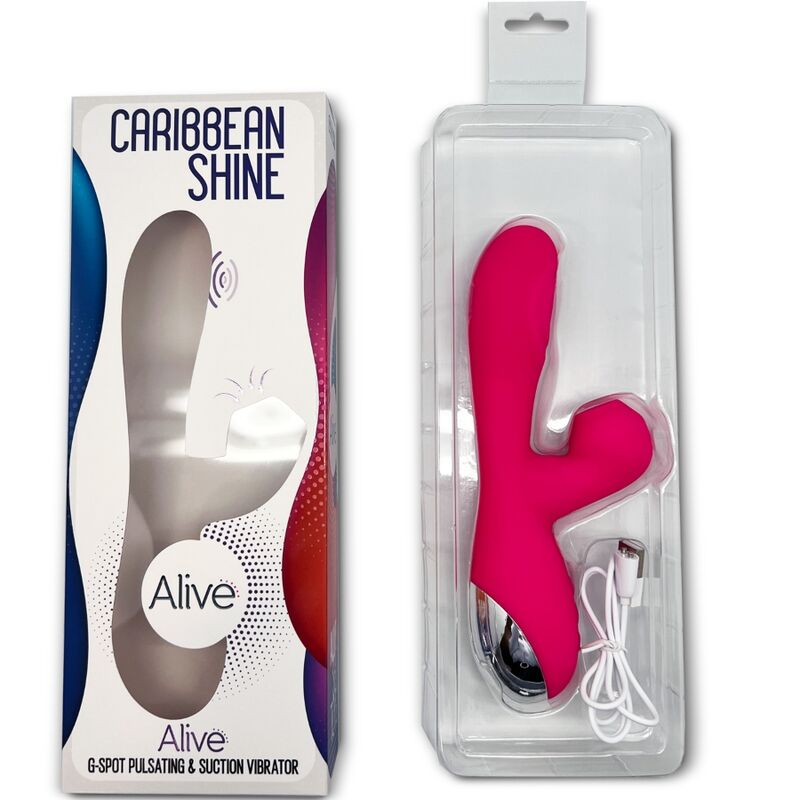 ALIVE - VIBRATEUR ET SUCEUR CARIBBEAN SHINE FUCHSIA