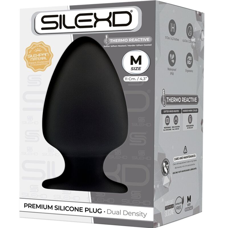 SILEXD - MODÈLE 1 PLUG ANAL SILICONE PREMIUM SILEXPAN PREMIUM THERMORÉACTIF TAILLE M