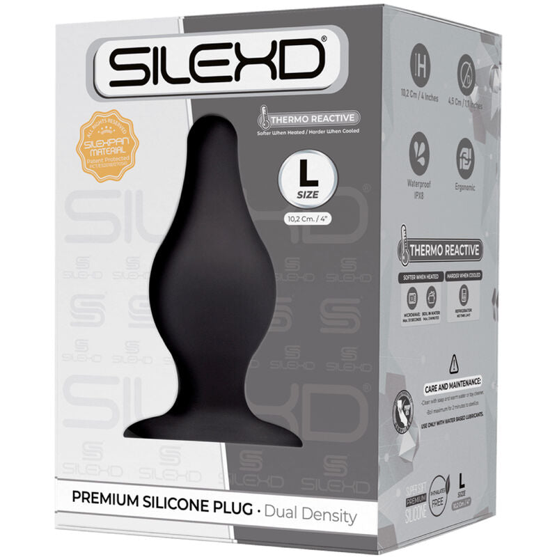 SILEXD - MODÈLE 2 PLUG ANAL SILICONE PREMIUM SILEXPAN PREMIUM THERMORÉACTIF TAILLE L