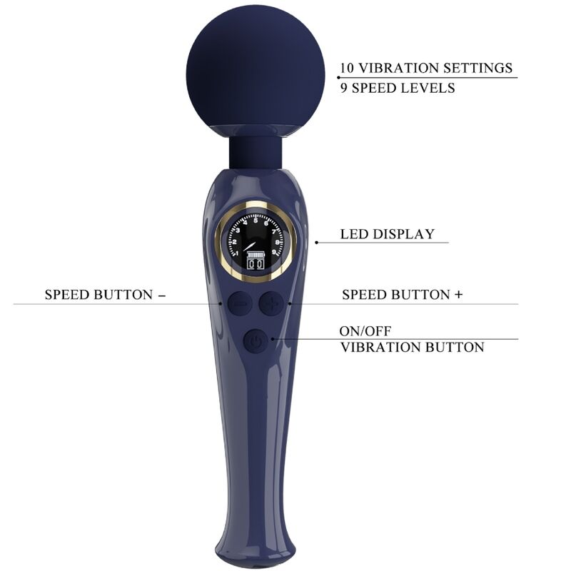 PRETTY LOVE - VIBRATEUR BAGUETTE SKYLER BLEU