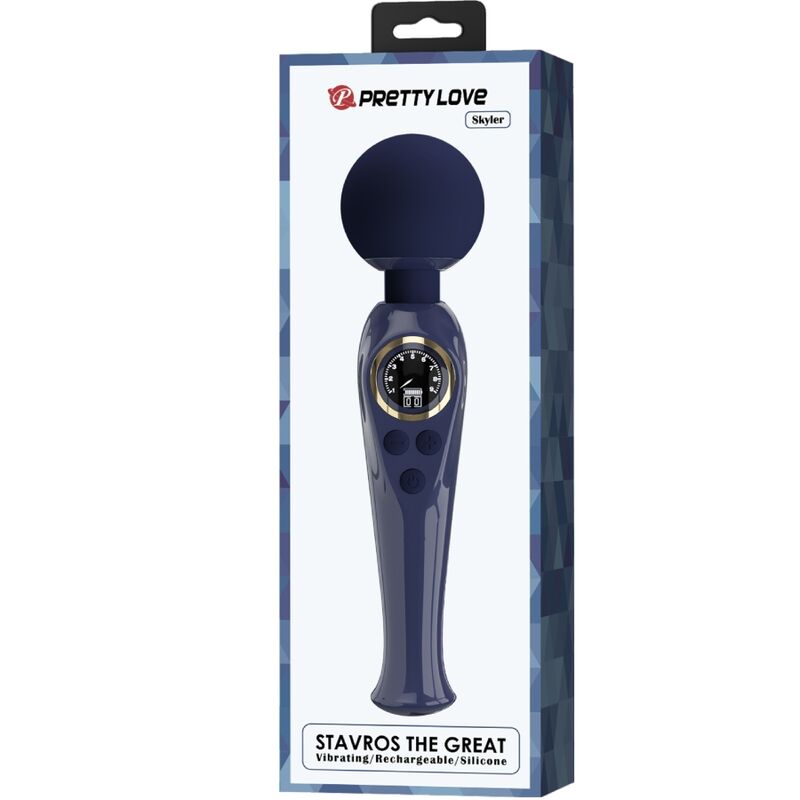 PRETTY LOVE - VIBRATEUR BAGUETTE SKYLER BLEU