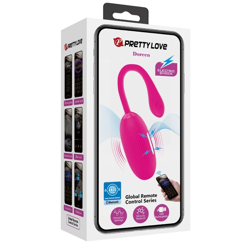 PRETTY LOVE - DOREEN OEUF VIBRANT RECHARGEABLE MAGENTA TÉLÉCOMMANDE