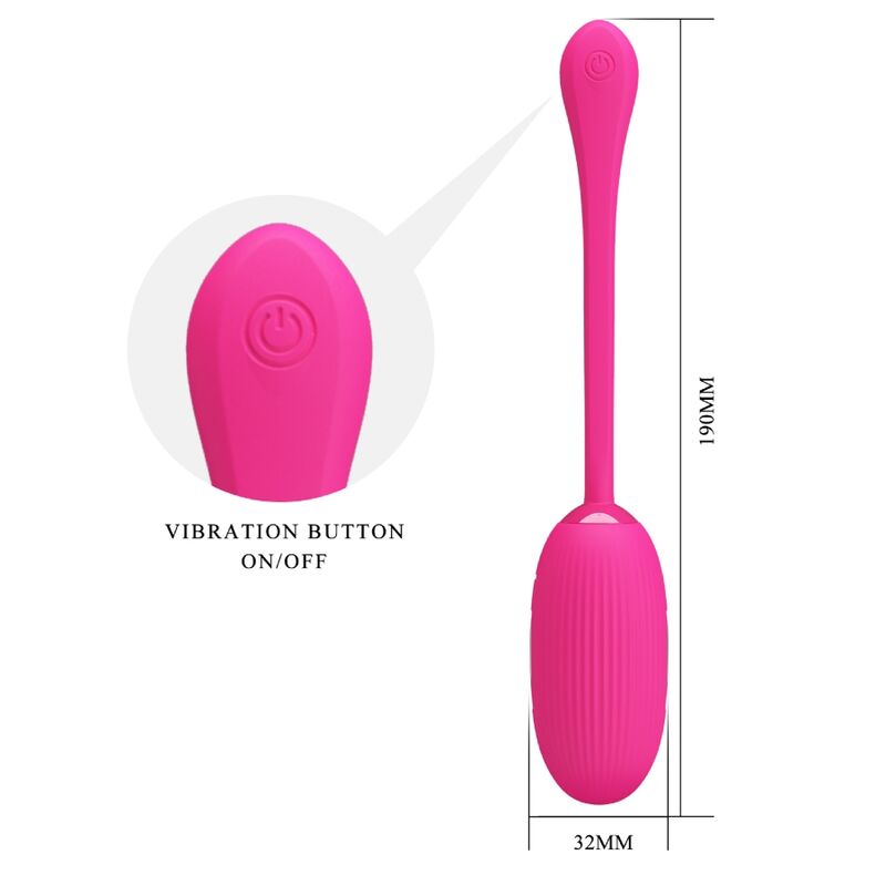 PRETTY LOVE - DOREEN OEUF VIBRANT RECHARGEABLE MAGENTA TÉLÉCOMMANDE