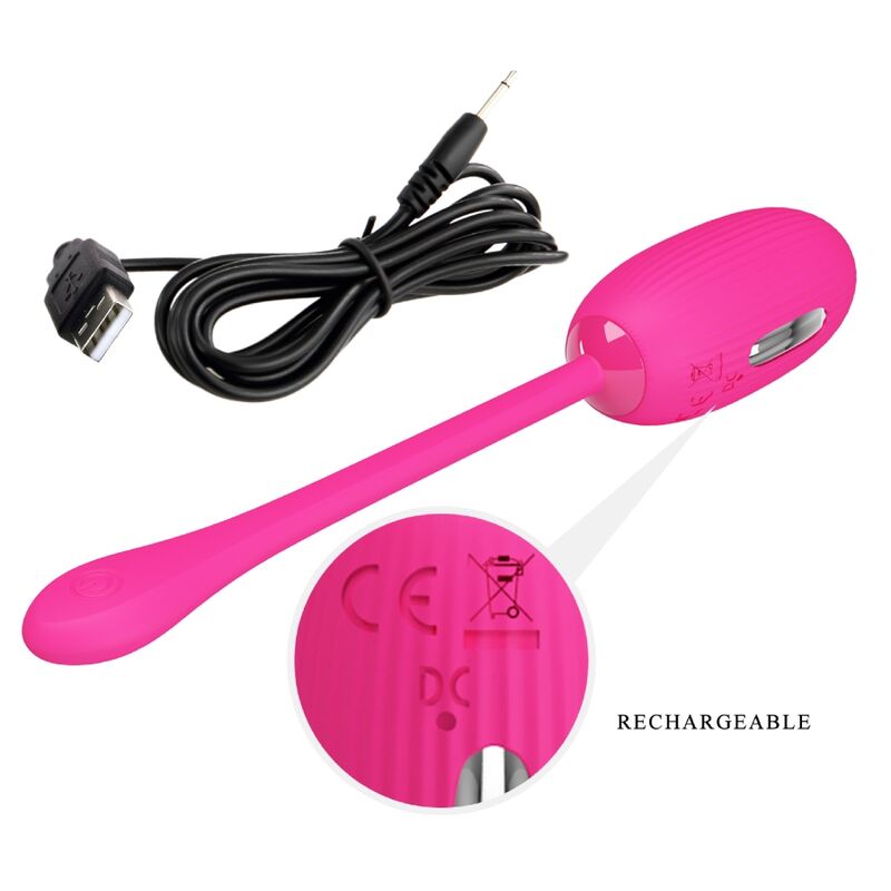PRETTY LOVE - DOREEN OEUF VIBRANT RECHARGEABLE MAGENTA TÉLÉCOMMANDE
