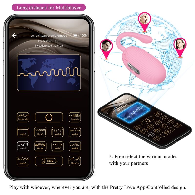 PRETTY LOVE - DOREEN OEUF VIBRANT RECHARGEABLE ROSE