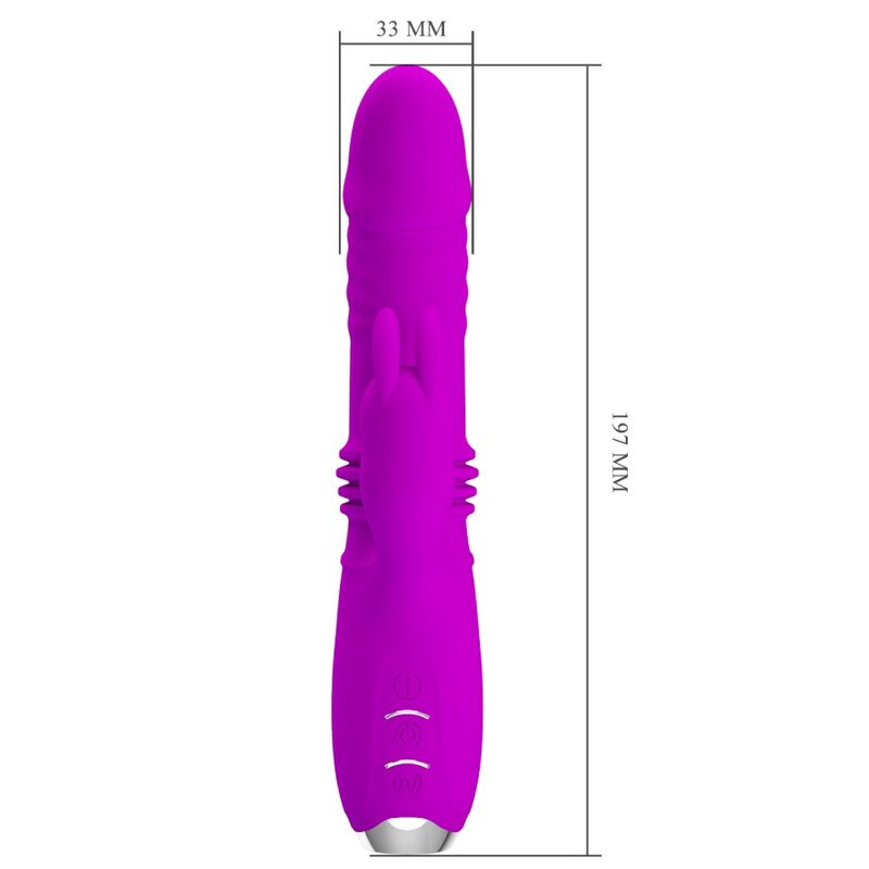 PRETTY LOVE - DOROTHY VIBRO MASCULIN LAPIN RECHARGEABLE VIOLET