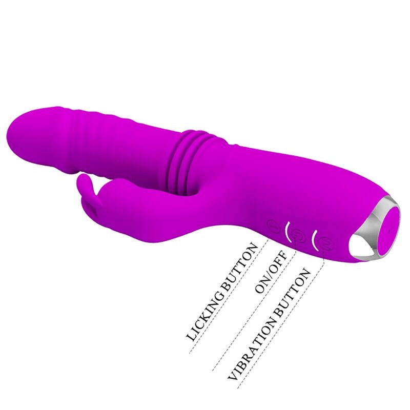 PRETTY LOVE - DOROTHY VIBRO MASCULIN LAPIN RECHARGEABLE VIOLET