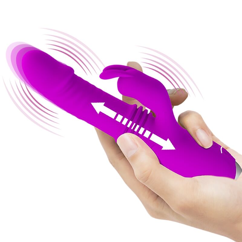 PRETTY LOVE - DOROTHY VIBRO MASCULIN LAPIN RECHARGEABLE VIOLET