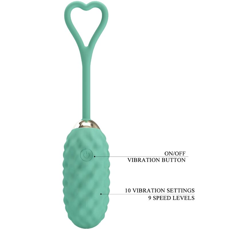 PRETTY LOVE - VIVIAN REMOTE CONTROL VIBRATING EGG GREEN