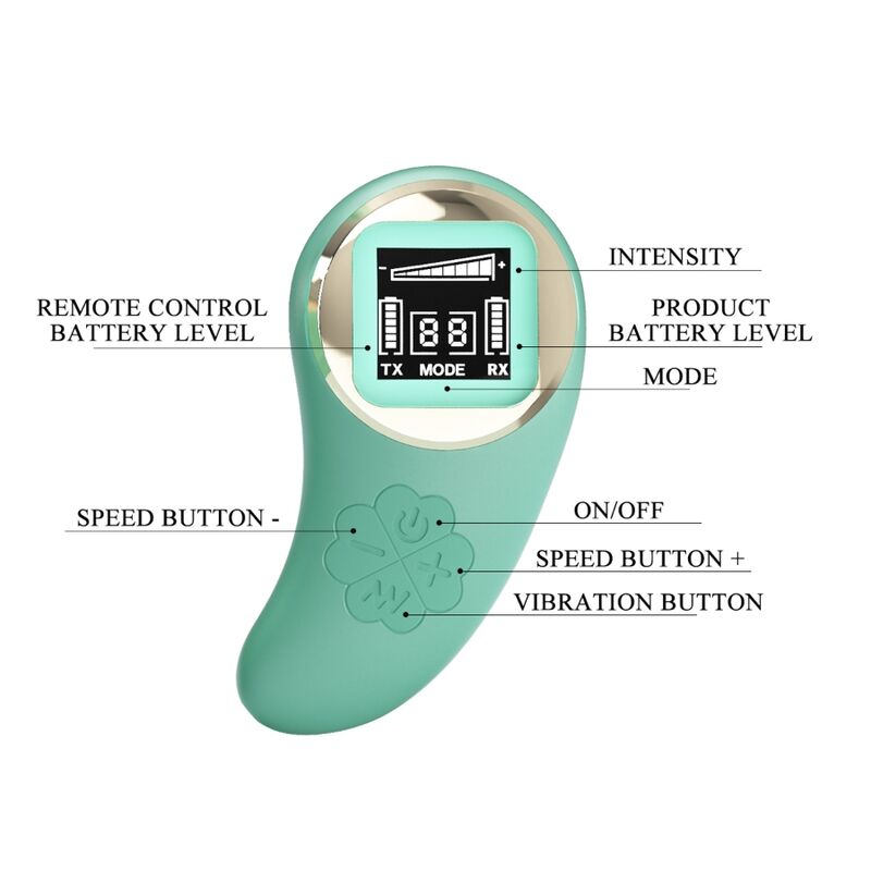 PRETTY LOVE - VIVIAN REMOTE CONTROL VIBRATING EGG GREEN