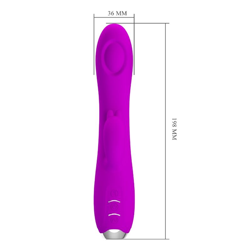 PRETTY LOVE - REGINA RECHARGEABLE SUCTION VIBRATOR PURPLE