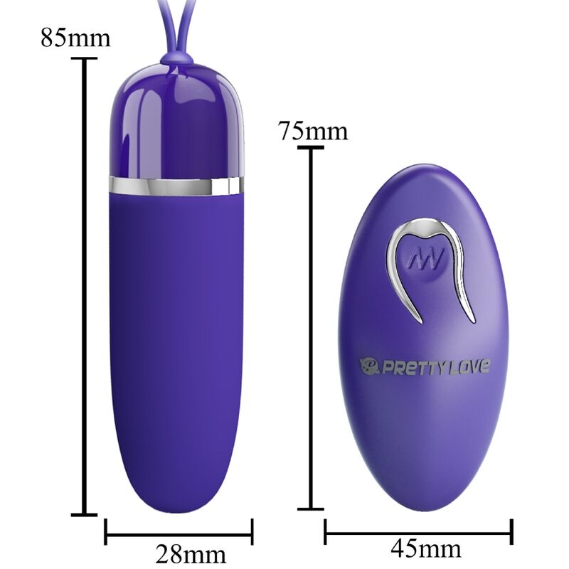 PRETTY LOVE - DARLENE MINI BALLE VIBRANTE VIOLETTE