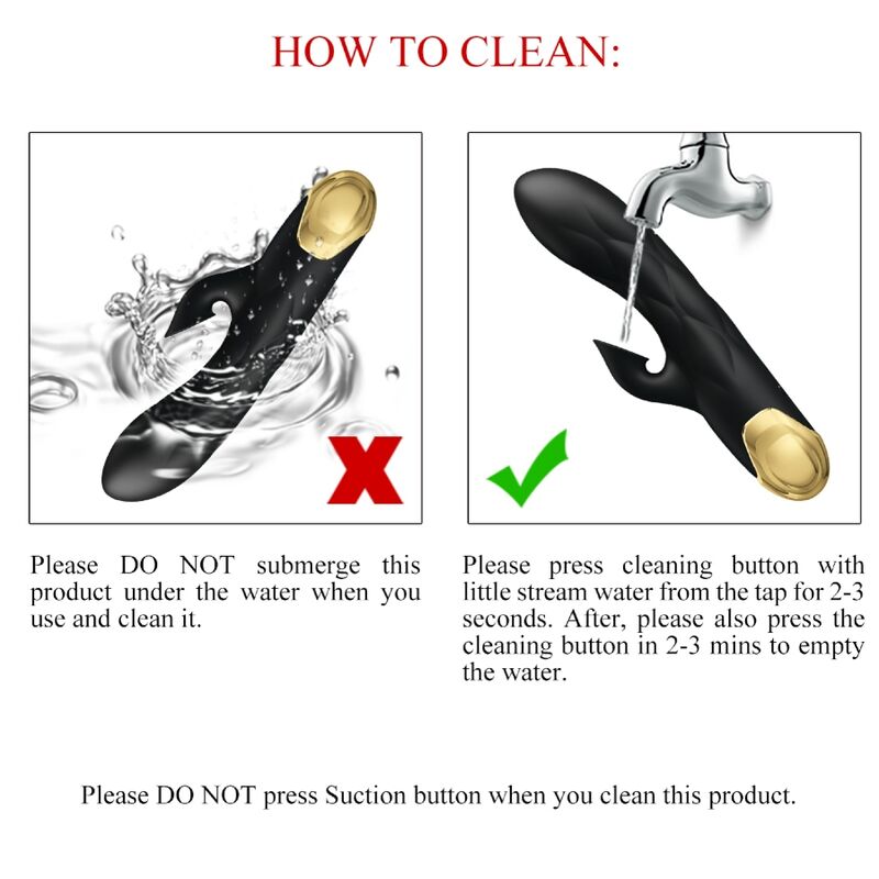 PRETTY LOVE - LUXURY GOLD-PLATED RECHARGEABLE BLACK VIBRATOR