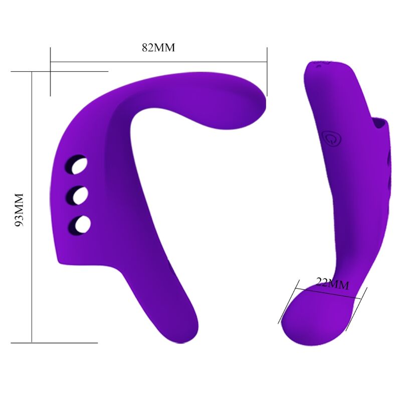 PRETTY LOVE - GORGON VIBREUR DE DOIGT RECHARGEABLE VIOLET