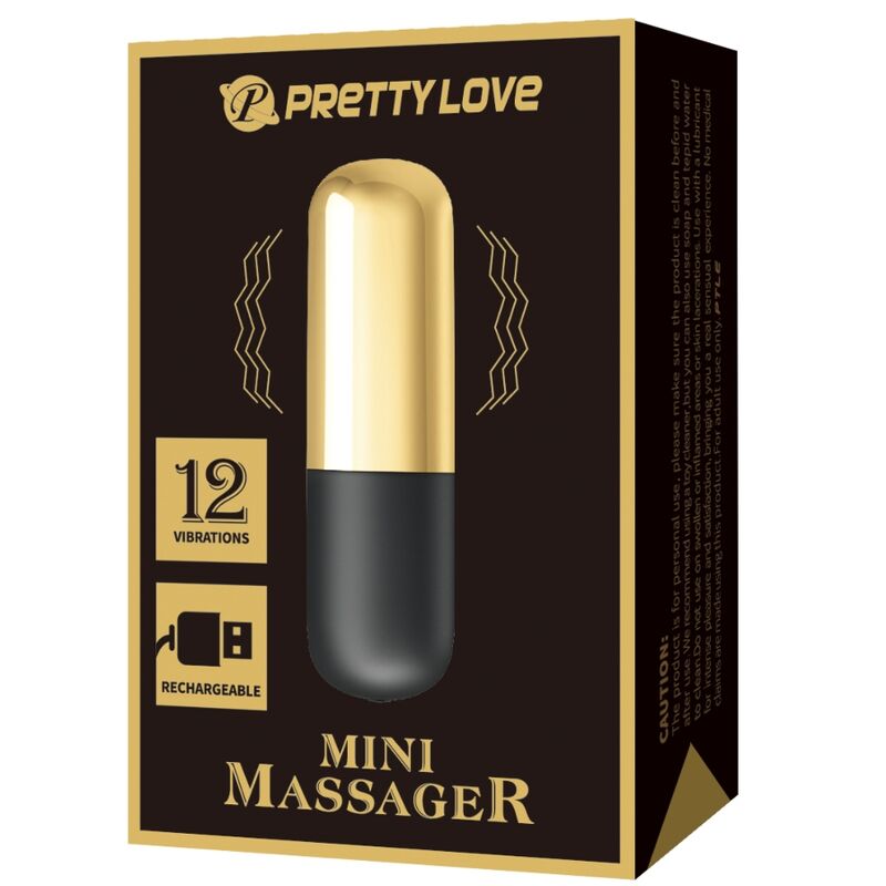 PRETTY LOVE - BALLE VIBRANTE RECHARGEABLE DORÉE
