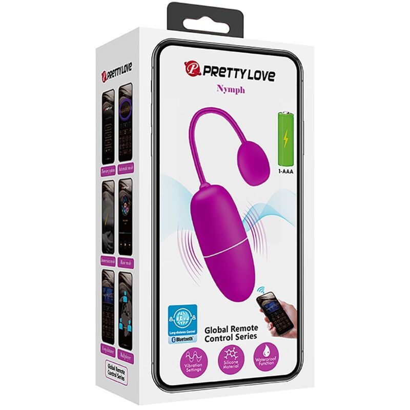 PRETTY LOVE - ŒUF VIBRANT CONTRÔLÉ PAR APPLICATION NYMPH VIOLET