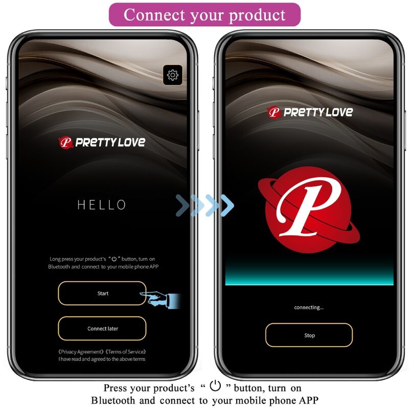 PRETTY LOVE - ŒUF VIBRANT CONTRÔLÉ PAR APPLICATION NYMPH VIOLET