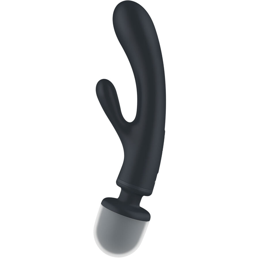 SATISFYER - TRIPLE LOVER MASSEUR VIBRANT RABBIT GRIS
