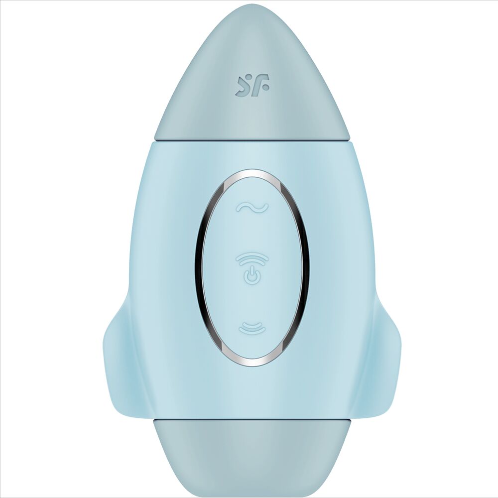 SATISFYER - MISSION CONTROL BLUE DOUBLE PULSE PETIT VIBREUR