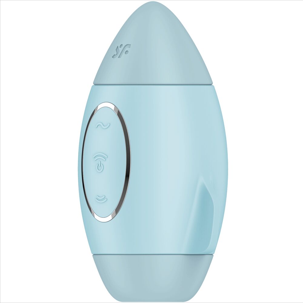 SATISFYER - MISSION CONTROL BLUE DOUBLE PULSE PETIT VIBREUR