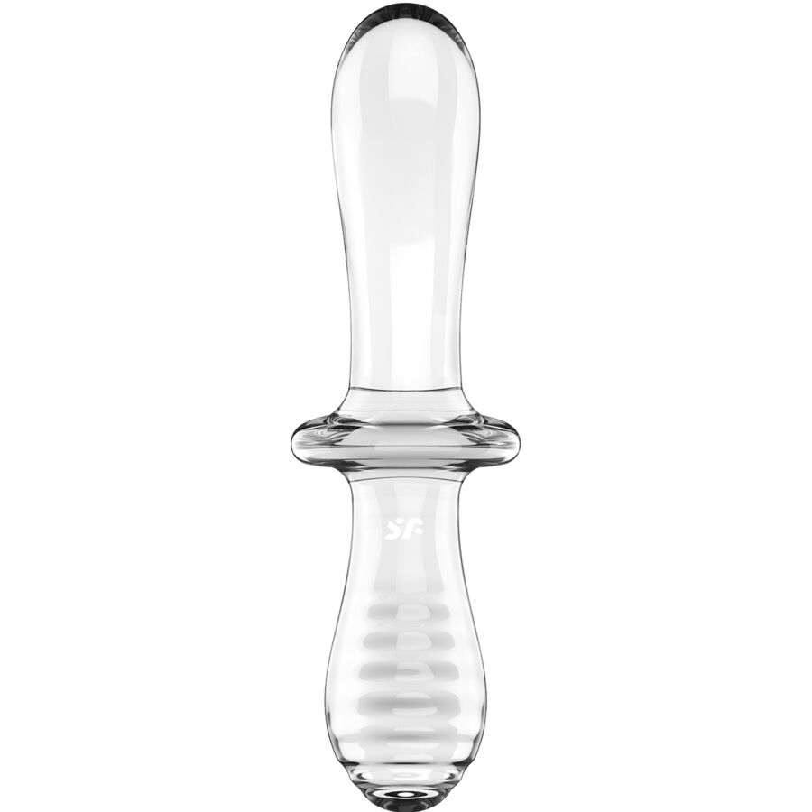 SATISFYER - DOUBLE GODEMICHET CRISTAL TRANSPARENT