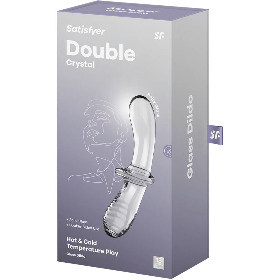 SATISFYER - DOUBLE GODEMICHET CRISTAL TRANSPARENT