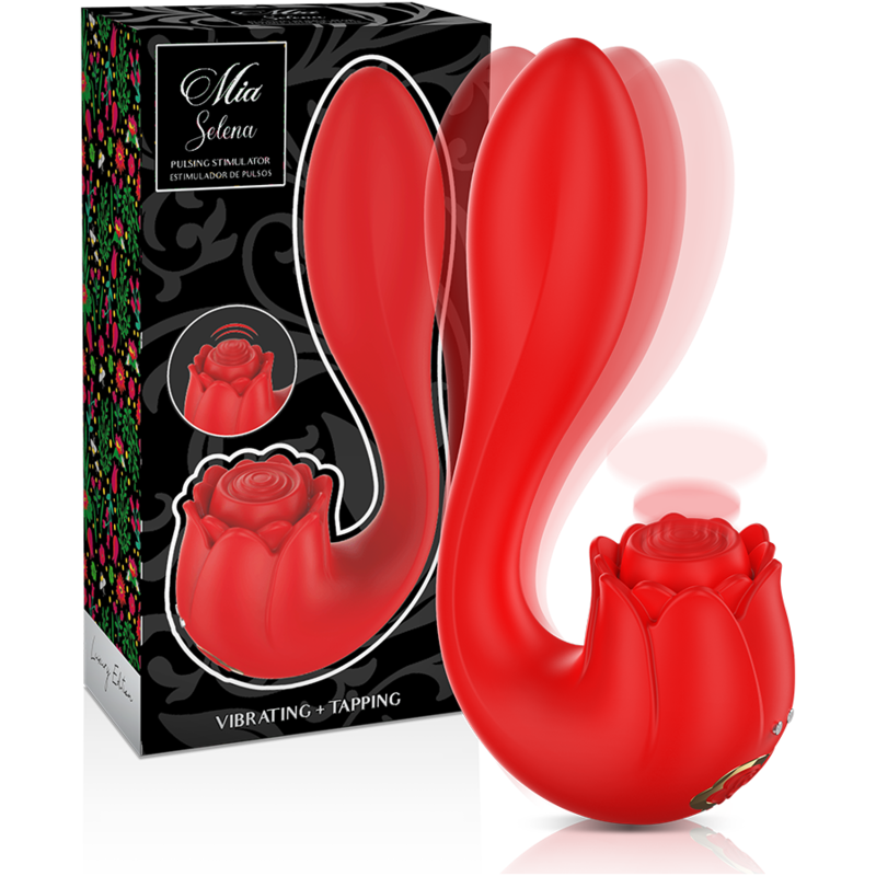 MIA - SÉLÈNE STIMULATEUR VIBRANT + TAPOTANT ROUGE