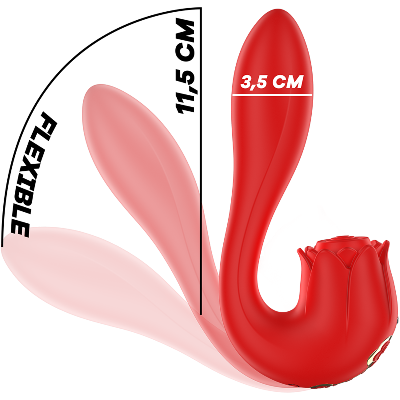 MIA - SÉLÈNE STIMULATEUR VIBRANT + TAPOTANT ROUGE